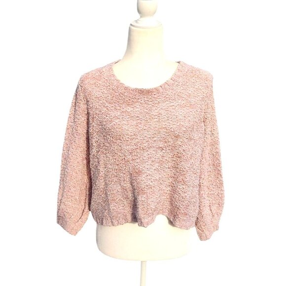 Peruvian Connection Women's Beige/Orange/Brown Medium Pima Cotton Knit Sweater - Picture 2 of 11